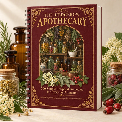 The Hedgerow Apothecary, a real spiral-bound printed book